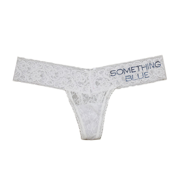 Naughty And Funny Something Blue Bride Panties - Low-Rise Underwear