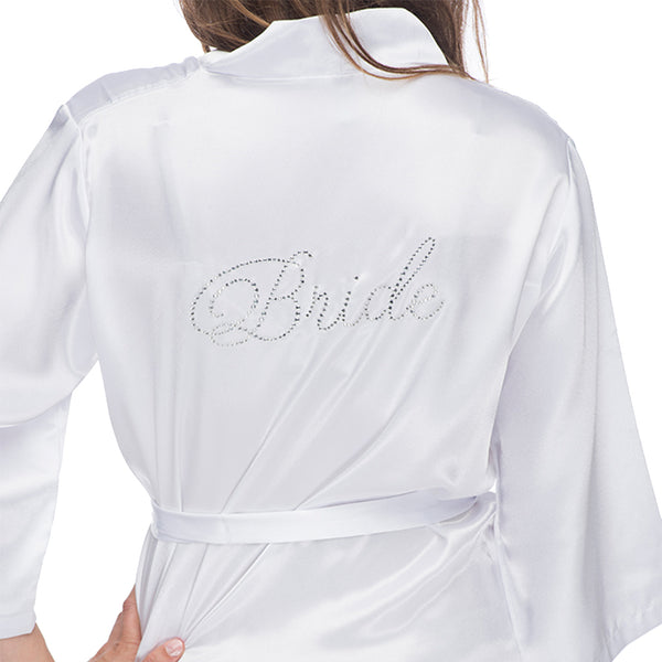 Rhinestone Bridal Party Robes, Wedding Day Robes, Rhinestone Robes – Classy  Bride