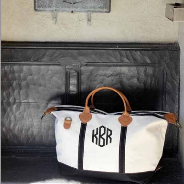 Monogram Duffle Bag Personalized Duffel Bag Overnight Tote 