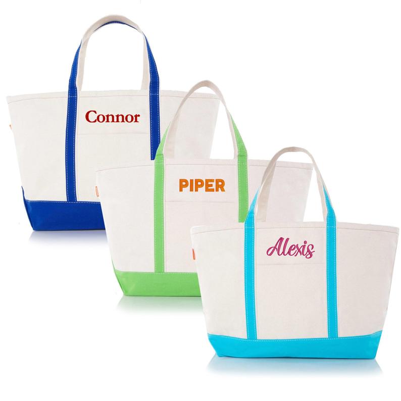 Custom Embroidered Name Boat Tote Large Canvas Bag Personalized Ladies  Shopping Tote Wedding Hen Party Gifts Bag Supply - AliExpress